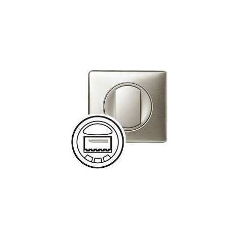 Legrand 068335 - Enjoliveur Céliane - inter automatique avec marche/arrêt et CPL - titane (1/2)