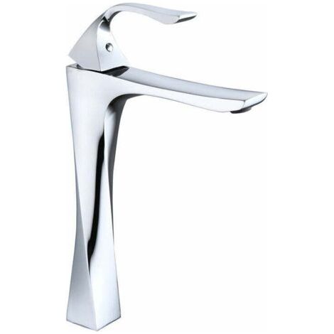 Rubinetto da bagno in ottone - Miscelatore monocomando nero, adatto per lavabi, acqua calda e fredda, design moderno e resistente, facile installazione, compatibile con diversi tipi di lavabi. (1/5)