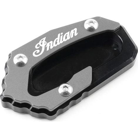 (Titane) Compatible avec les motos Indian FTR 1200 S (2019, 2020, 2021) : béquille latérale CNC, extension et plaque de support maxpower (1/4)