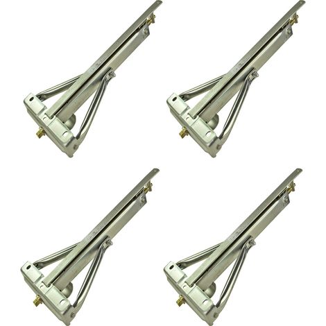 4er Set Kurbelstütze Ausdrehstütze Wohnwagenstütze Anhängerstütze 47 cm (1/5)