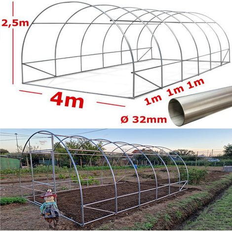 Struttura Serra Easy 4x8m tunnel ad archi (1/5)