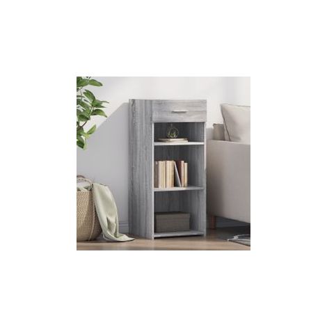 Buffet sonoma gris 40x42,5x93 bois d'ingénierie (1/5)