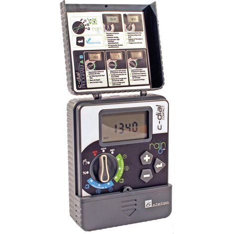 CENTRALINA PER IRRIGAZIONE RAIN 'COMPACT-DIAL' 4 stazioni - 24VAC  - RAIN