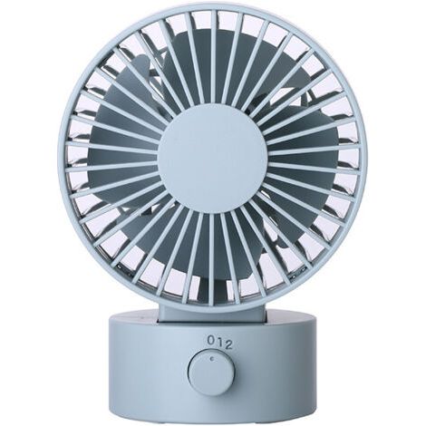 Mini ventilateur de bureau USB 102 × 79 × 138 mm, format de paume, silencieux, vitesse du vent à trois vitesses, un compagnon de refroidissement portable (1/3)