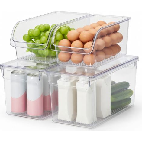 Boite de rangement de refrigerateur avec couvercle – organiseur (1/5)