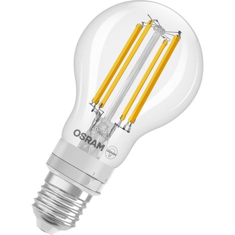 OSRAM LED SUPERSTAR PLUS CLASSIC A 60 5 CCT SELECT in A-Form, LED lamp, lead-free glass, clear, 7.3 W, (ex 60 W), 806 lm, neutral white, 2700-3000, dimmable, 15000 h (1/4)