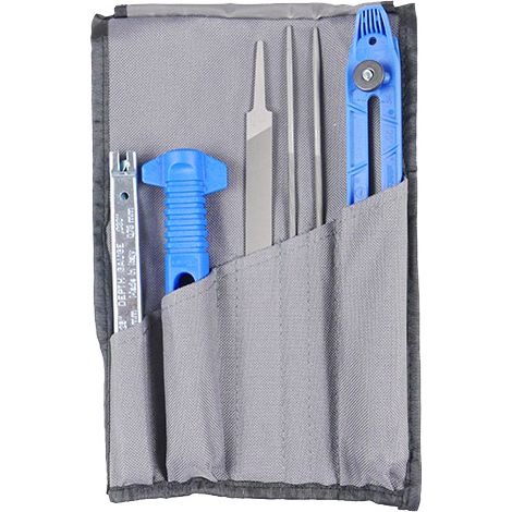 Kit Affûtage VALLORBE Ø4mm 5/32" pour Chaine de Tronçonneuse (1/3)