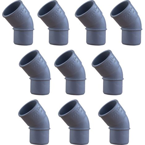 10 coudes PVC 45° Mâle/Femelle Ø32 - First Plast (1/5)