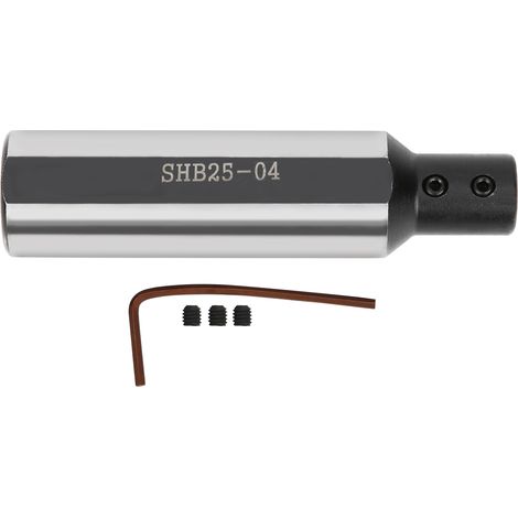 Barre d'alésage SHB25‑04 en acier tungstène pour petit perçage intérieur, diamètre 4mm (1/5)