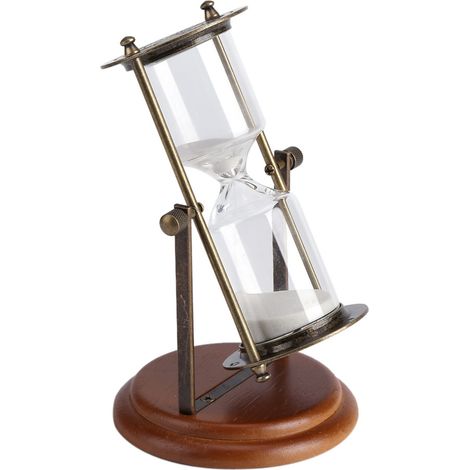 15-Minuten-Sanduhr aus Metall, drehbar, Tischdekoration, Geschenkidee (1/5)