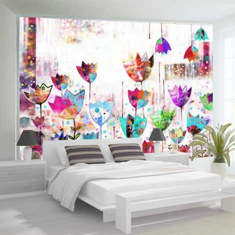 Papier Peint "Colorful Tulips" 210 x 300 cm (1/2)