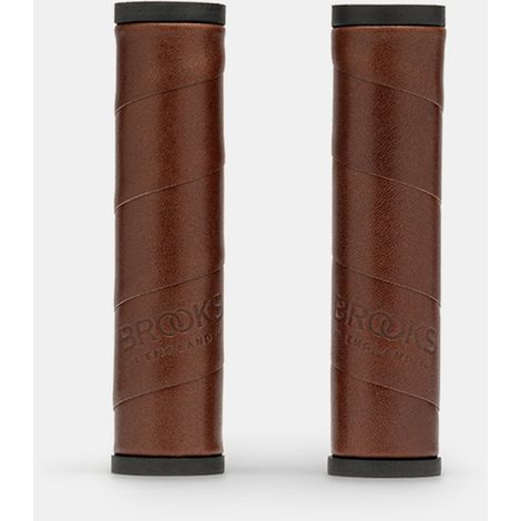 Poignées De Guidon Vélo En Cuir 130mm - Confort Naturel Cycliste Urbain - Brooks
