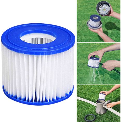 Cartouche de filtre gonflable pour piscine - pour BESTWAY VI, 80105mm, 2pcs (1/2)