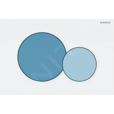 Geberit Sigma01 - Plaque de déclenchement, bleu/blanc 115.770.SX.5