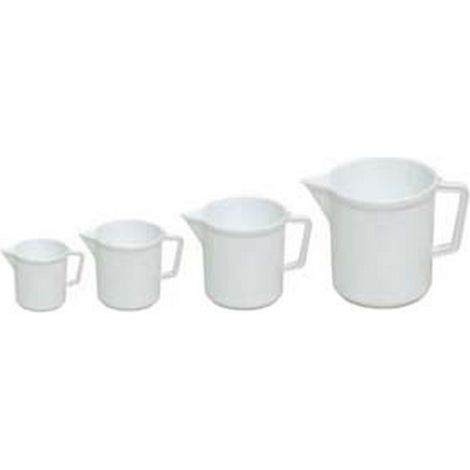 5PZ CARAFFE GRADUATE CON BECCO IN PLASTICA - lt.3