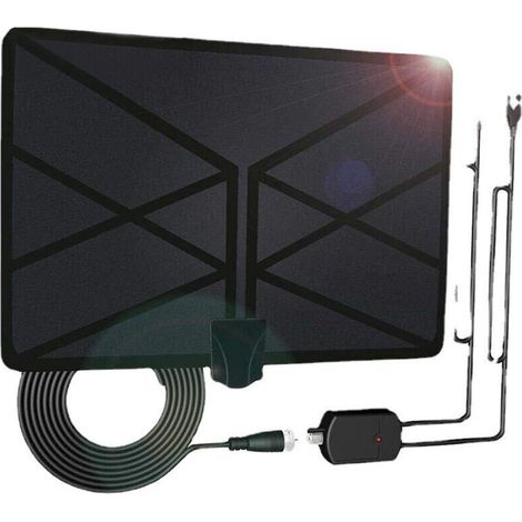 Antenne HDTV numérique amplifiée d'intérieur pour télévision de 960 milles avec 4K UHD 1080P Dvb-T Freeview TV pour la vie des chaînes locales diffusées comme indiqué (1/4)