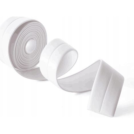 Dichtungsband für Badewanne, Toilette, Dusche, 320 cm, 22 mm, weißer Streifen, Waschbecken (1/5)