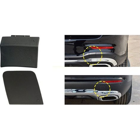 1 Stück Spezifikation: C Farbe: Schwarz Material: ABS Abdeckung für Abschlepphaken an der hinteren Stoßstange 25388517 (1/4)