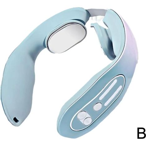 Electrical muscle stimulation (EMS) neck massage, lymphatic drainage of the neck using acupuncture points, lymphatic massage device for pain relief - AquaForge