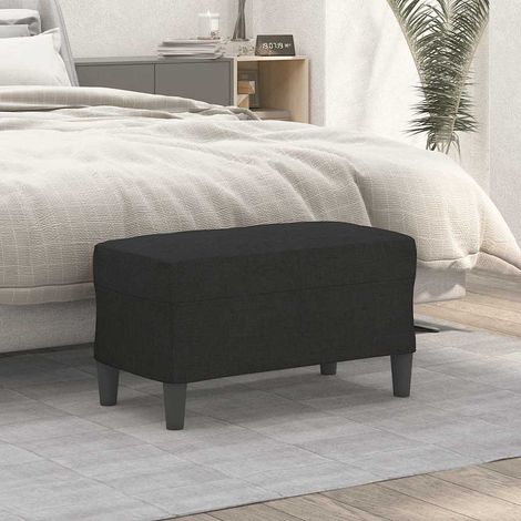 vidaXL Banc Noir 70x35x41 cm Tissu (1/5)