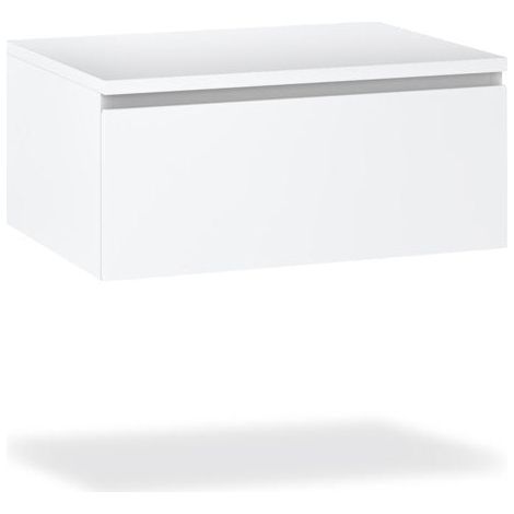 Base con top 1 cassetto YOKA bianco opaco