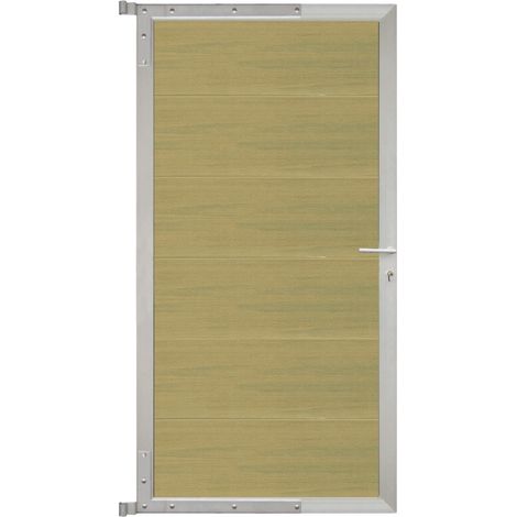 ELZE-Tor-Komplettset 90 x 173 cm, Füllung schilf