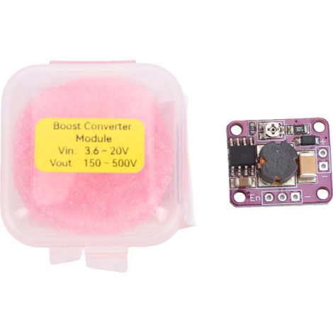 Convertisseur élévateur de tension CC avec entrée 3,6-20 V et sortie 150-500 V. Module élévateur de tension compact pour applications électriques. (1/5)