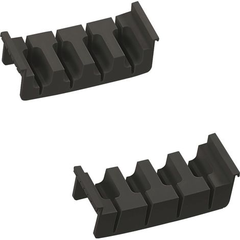 Ninka Messereinsatz Cuisio 146x44x53 Messer Schubladeneinsatz Organizer für 4 Messer, Kunststoff schwarz (1/3)