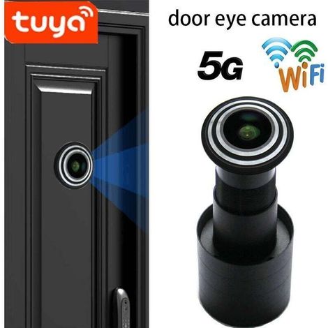 Caméra Judas de Porte, Visionneuse Vidéo de Porte Vidéo HD 1080P, Caméra de sécurité, Yeux de Chat électroniques de Porte Visuelle avec Grand Angle de 150 Degrés