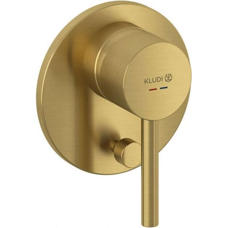 Kludi Bozz - Unterputzarmatur, für 2 Verbraucher, Gold gebürstet 38716N076 (1/2)