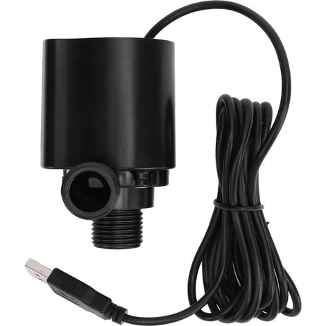 Pompe submersible aquarium DC 5V 4W 500L/H hauteur 180cm IP68 silencieuse USB sans balais pour bassin fontaine et étang (1/5)