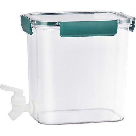 Robinet étanche pour un versement hygiénique, récipient transparent de 3,5 L pour une présentation élégante, bouteille épaisse résistante aux basses températures. (1/5)