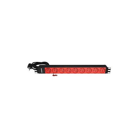 bandeau 19 pouces - 9 prises ute - détrompées - gigamédia b9pdet