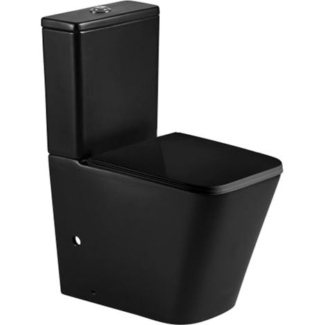 AQUORE PISA Inodoro Rimless Completo Negro Mate (1/2)