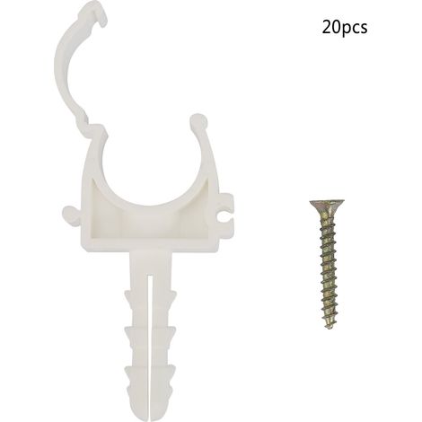 U Shaped Pipe Tube Clamp Water Pipe Fixed Clips Support Holder with Screws (25mm)