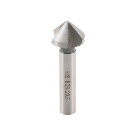 Fresa de chaflán BGS Technic 20 5 mm HSS 3 cortes