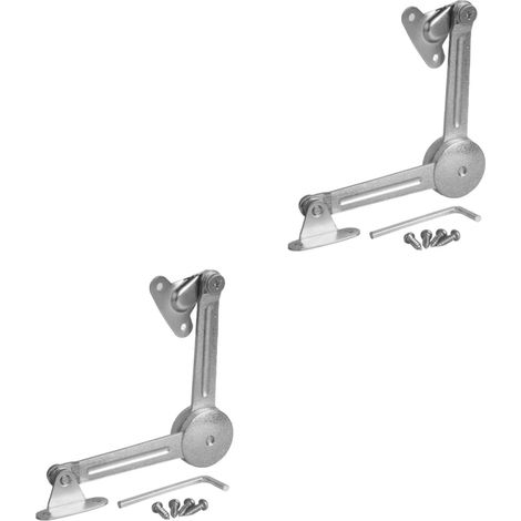Charnière de porte de meuble avec arrêt réglable, fermeture douce, pour coffre et rangement, quincaillerie, style B (1/4)