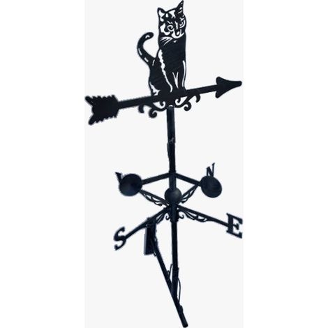 Girouette de toit style flèche modèle Chat avec support universel (1/5)