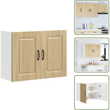 Küchen-Hängeschrank Kalmar Sonoma-Eiche Holzwerkstoff - Küchen-Wandschrank - Küchen-Wandschränke - Wandschrank Küche - Küchenschrank (1/5)