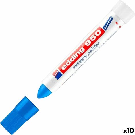 Edding 950 marcador permanente Punta redonda Azul (1/2)
