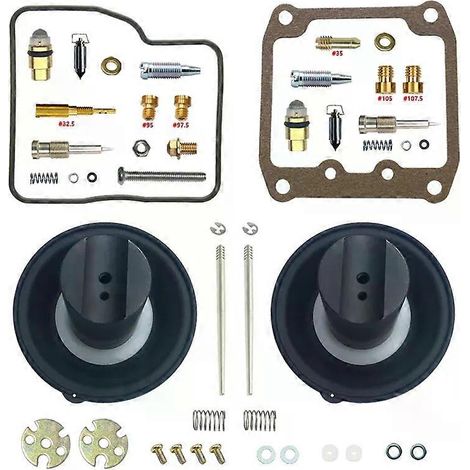 Kit de réparation de carburateur avant et arrière pour Suzuki INTRUDER 400 VS400 (pièces à membrane et flotteur). Réparation et piston (1/5)