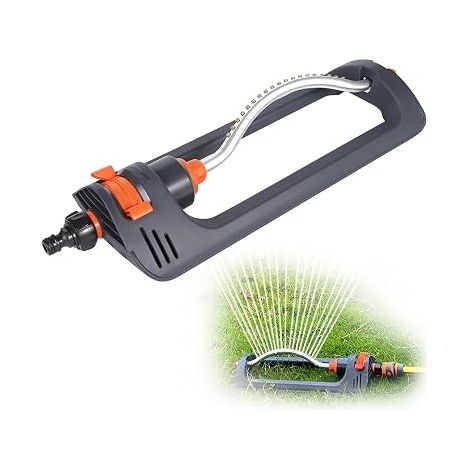 Arroseur oscillant automatique 19 buses – Irrigation efficace grandes surfaces – Matériau ABS anti-UV – Conception hermétique sans fuites