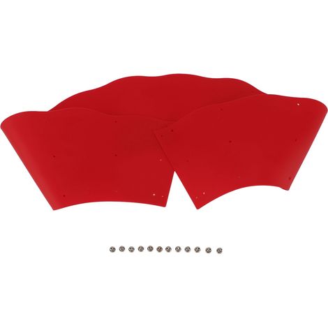 Pare-éclaboussures en silicone rouge, réglable, pour poêle à frire et accessoires de cuisine. (1/5)