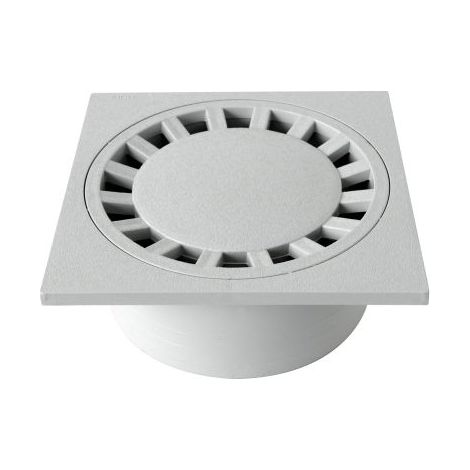 200 x 200 mmFerme siphonate en PVC,gris (1/5)