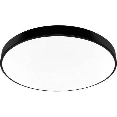 Plafonnier LED Houston IdeaLED 80W 80cm 4000K noir (1/2)