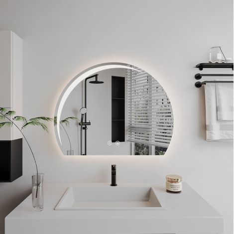 Miroir LED Ovale Desembuage 70x63cm Z014 Basic Touch