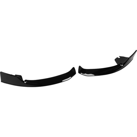 Kit de 2 lames de pare-chocs avant noires brillantes de remplacement pour Mercedes-Benz Classe A W177 AMG Line 2018-2022 (1/5)