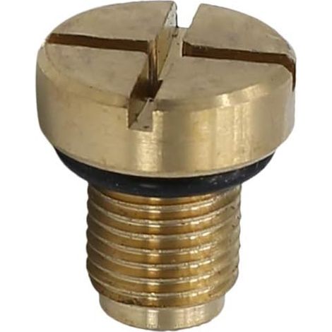 Replacement Brass Coolant Expansion Bleed Screw for E36 E39 E46, Billet Machined Design with Pre-Installed O-Ring, Leak-Proof Fit (1/2)