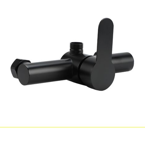 Robinet mitigeur en acier inoxydable Robinet de douche noir (1/5)