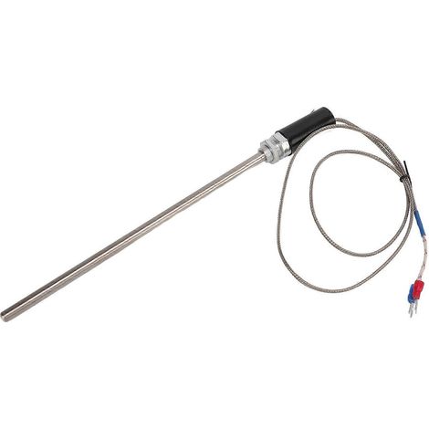 M12 Sondentyp Thermoelement Typ K Edelstahl-Temperatursensor Temperaturfühler 1 m